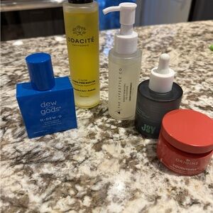 Skincare Bundle with Dew of the Gods H-DEW-O + Odacité + Origins (used once)